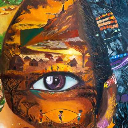 artiste peintre - artbyabd - artiste contemporain français - idées déco murale - peinture figurative - galerie d'art en ligne - art africain - tableau africain